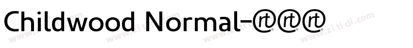 Childwood Normal字体转换